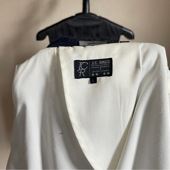 J.C. Rags - L - Navy Jacket/Vest Set - Picture 6 of 8